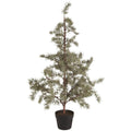 Schmaler künstlicher Zedernbaum in schwarzem Kunststofftopf von Ib Laursen