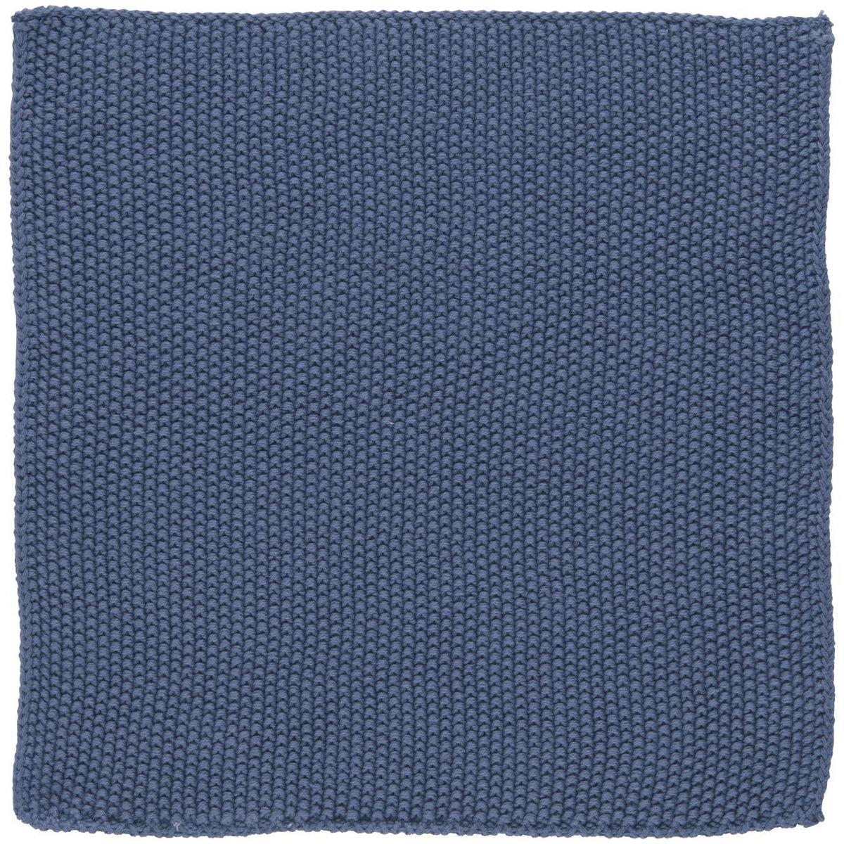 Gestrickter Spüllappen Mynte von Ib Laursen in gedecktem Blau