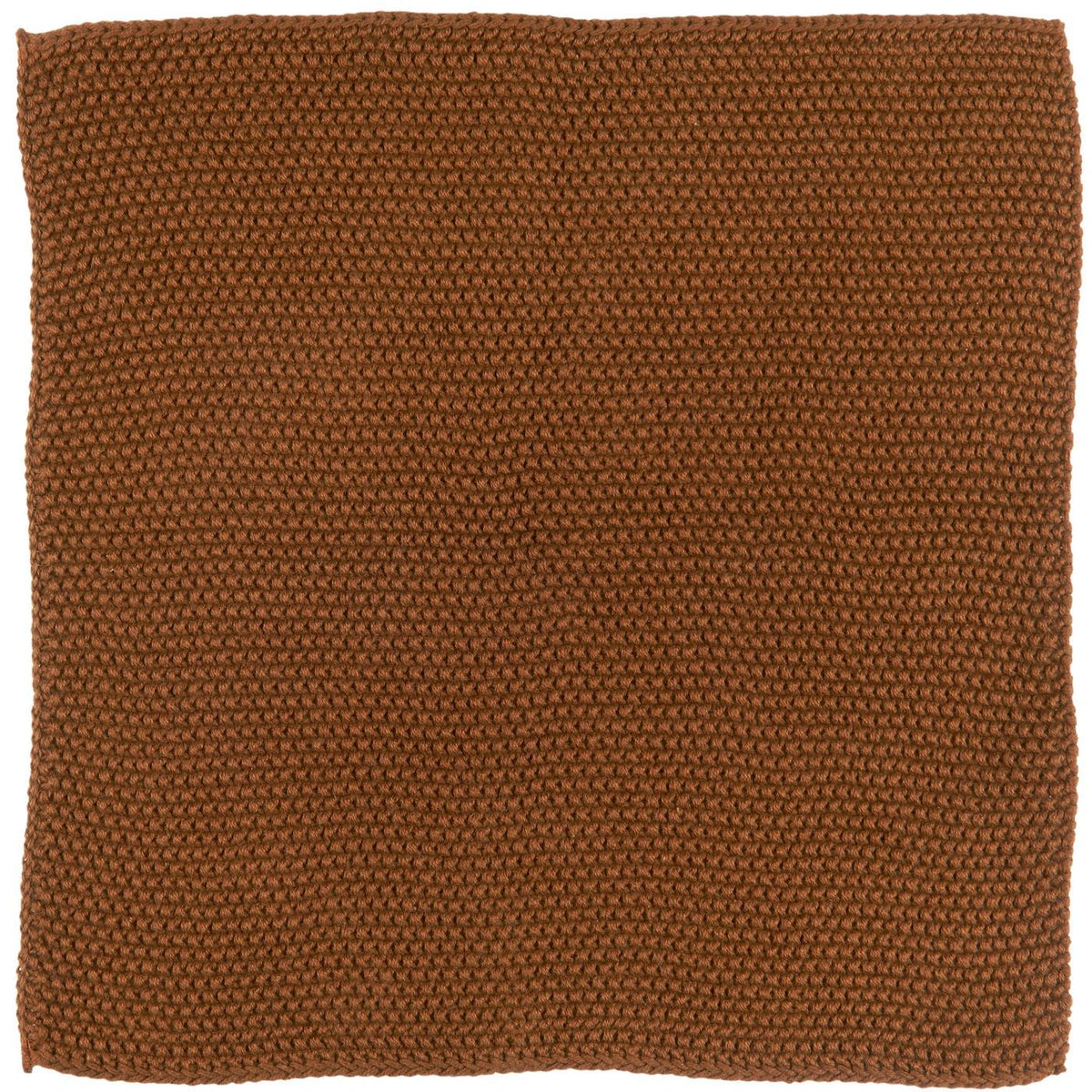 Gestrickter Spüllappen Mynte von Ib Laursen in warmem Rostbraun