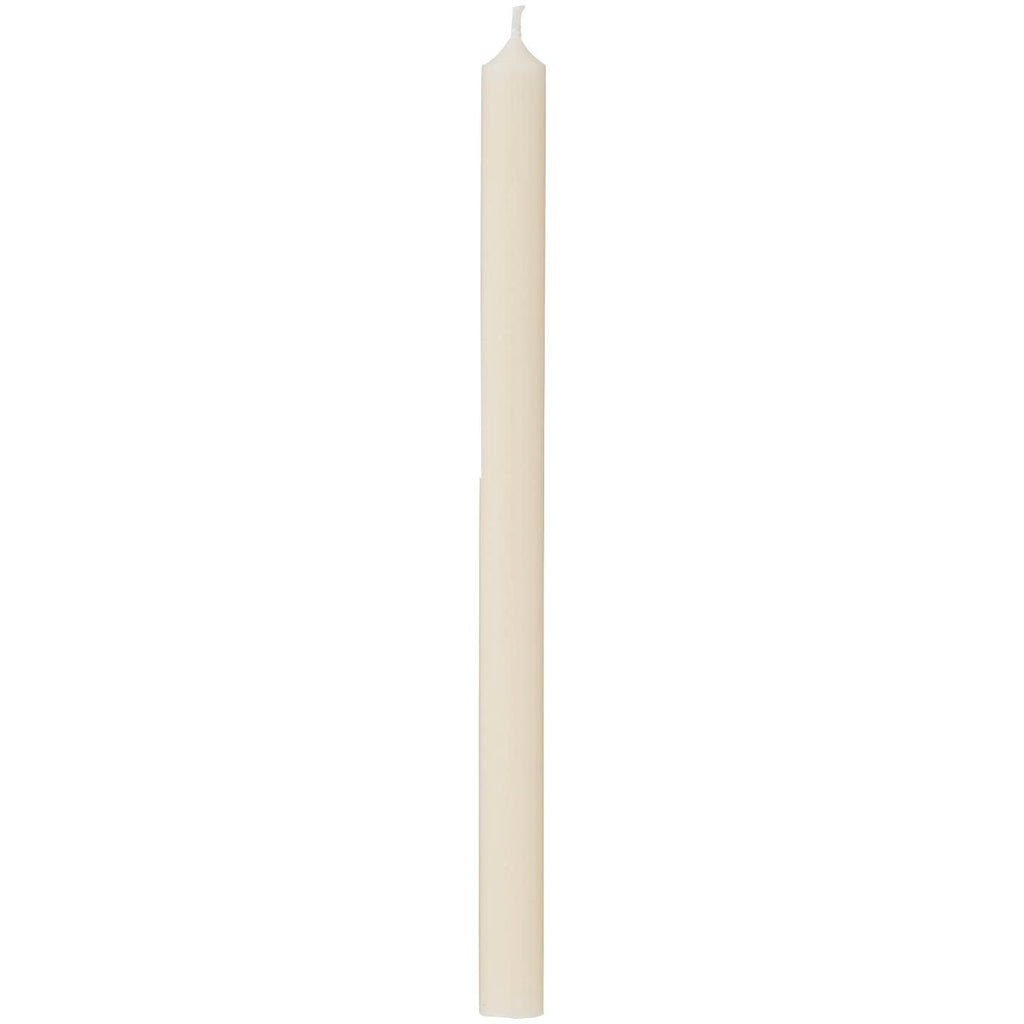 Cremefarbene dünne Stabkerze von Ib Laursen, 20 cm hoch, Nordic Swan