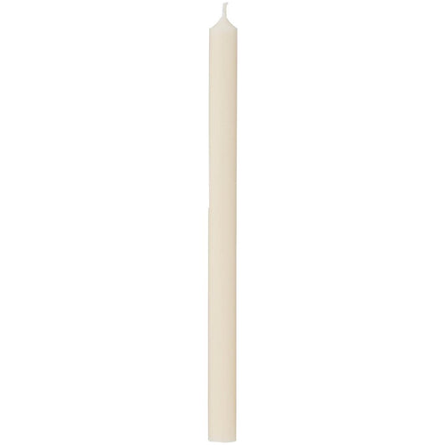 Cremefarbene dünne Stabkerze von Ib Laursen, 20 cm hoch, Nordic Swan