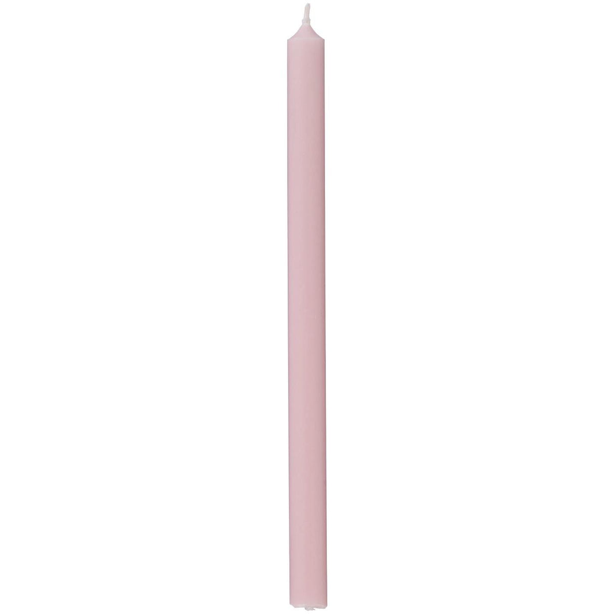 Hellrosa dünne Stabkerze von Ib Laursen, 20 cm hoch, Nordic Swan