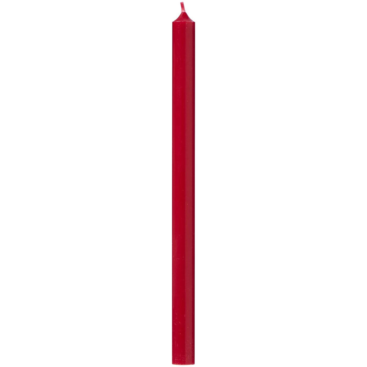 Rote dünne Stabkerze von Ib Laursen, 20 cm hoch, Nordic Swan