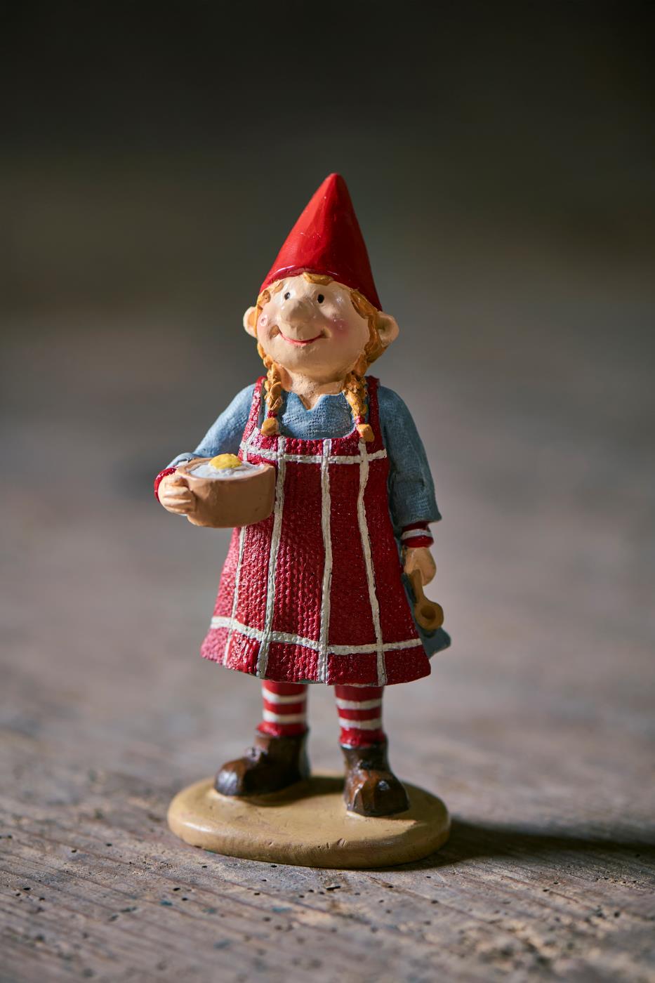 Ribe-Nisse Agnes mit Milchreisschale von Ib Laursen, 14 cm