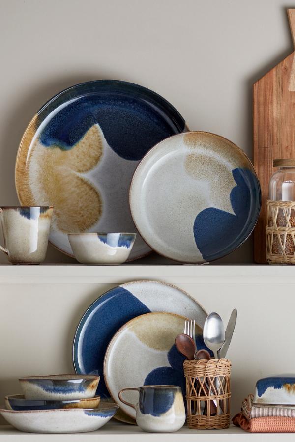 Jules Frühstück-Set von Bloomingville, 12-teilig, Blau
